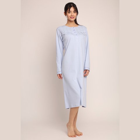 Mon Amour - Camisa Algodón Liso Con Bordado 261131 - S