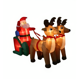 thumbnail image 1 of Inflable Navideño Papá Noel en Trineo con Renos, 1 of 3