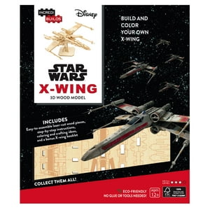 Insight - Star Wars: X - Wing - Libro Y Modelo Armable En Madera