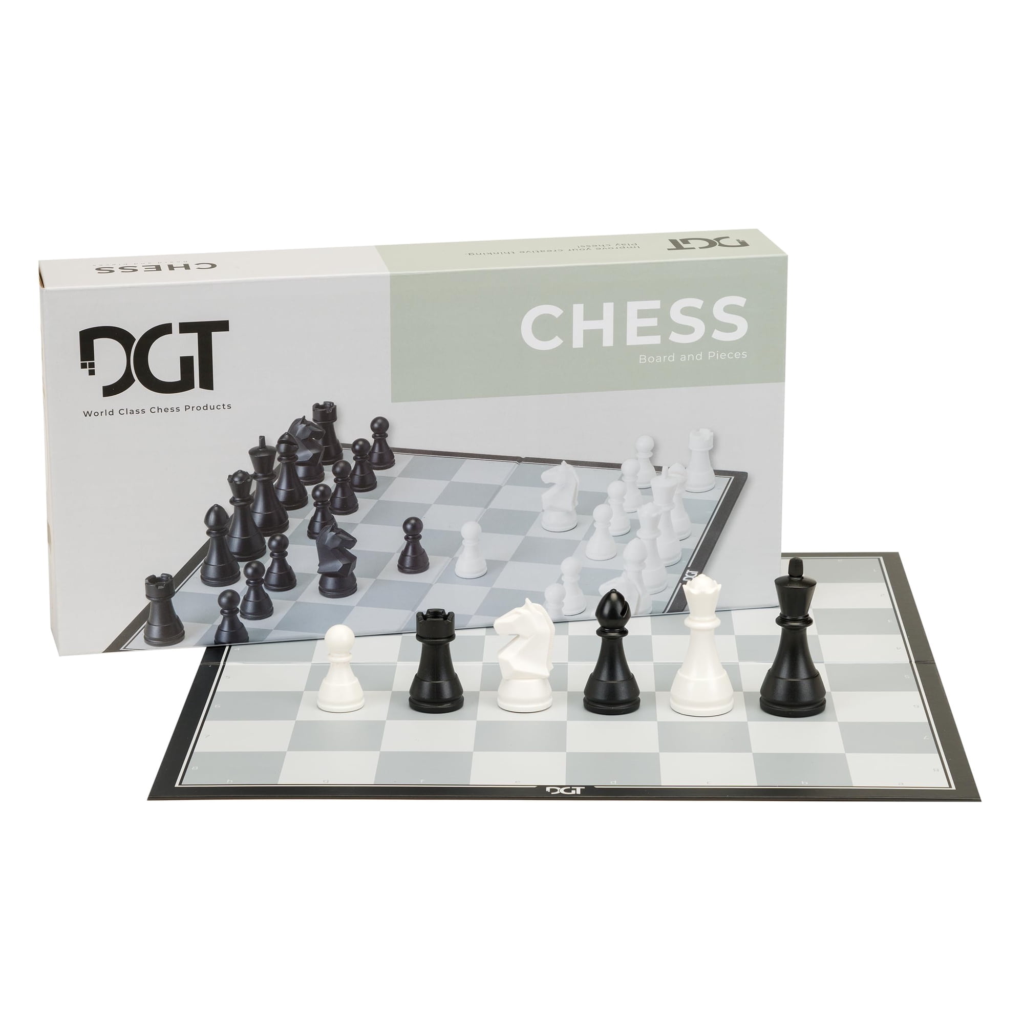 Juego De Ajedrez Dgt, Caja De Ajedrez Con Moderno Staunton Pesado, 70 Mm