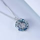 thumbnail image 3 of Collar mamá dos hijos cristal plata 925, 3 of 3