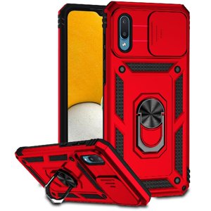 Estuche Gangxun Para Samsung Galaxy A02, Soporte Giratorio 360°, Estilo Mecánico Y Magnético