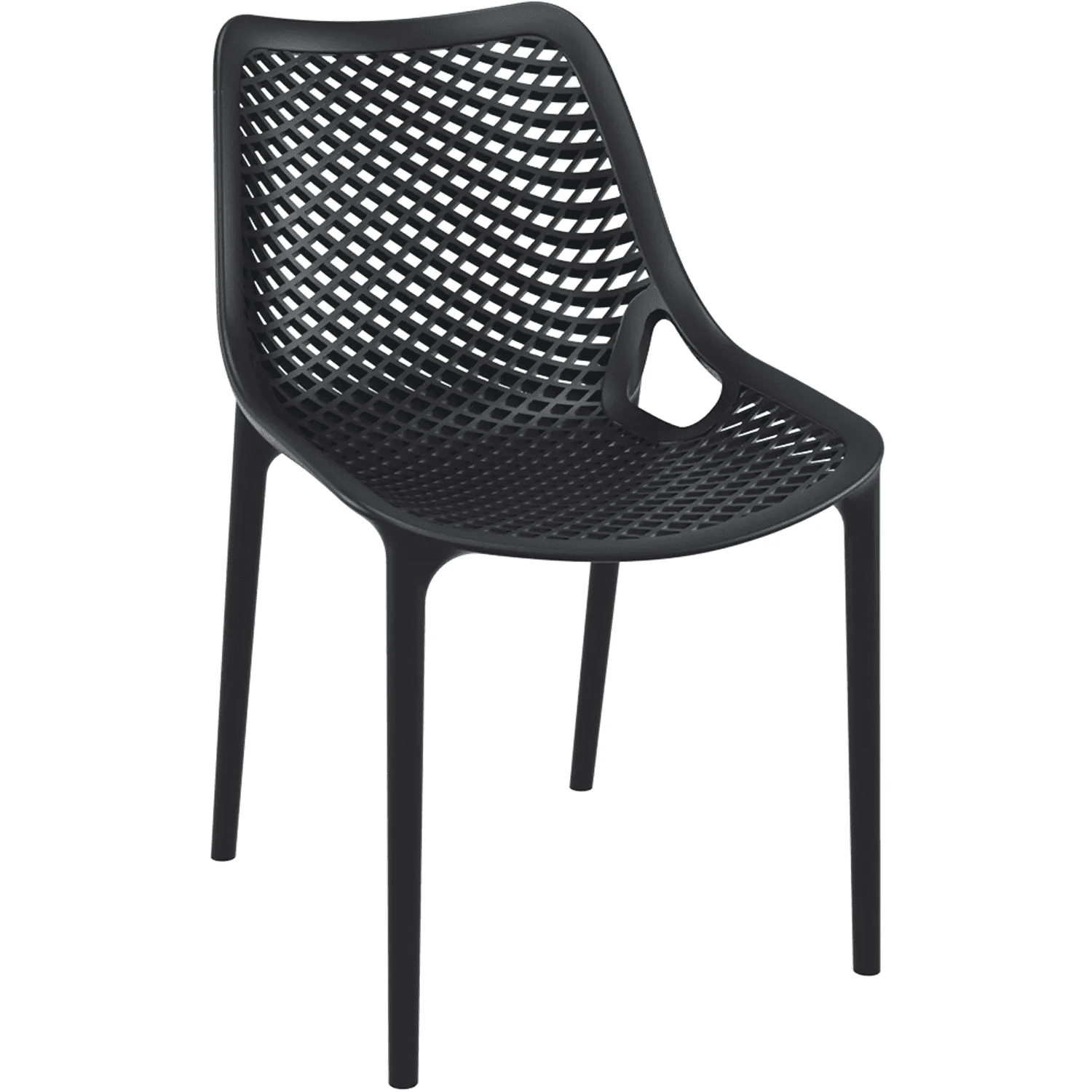 Moboi - Silla O Sillon Rex Negra Para Terraza O Comedor