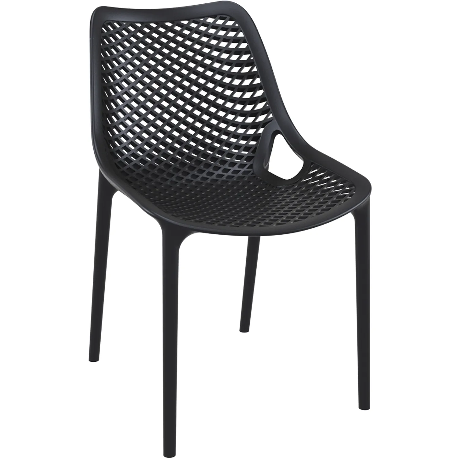 Moboi - Silla O Sillon Rex Negra Para Terraza O Comedor