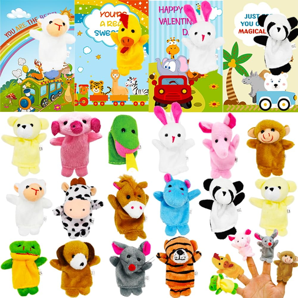 Camirus - Juego De Tarjetas Para El Día De San Valentín Con Muñecos De Peluche Y Muñecos