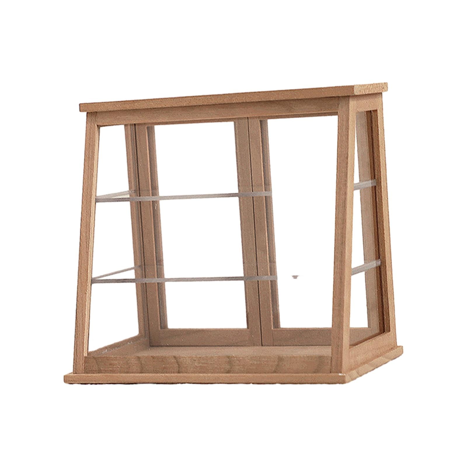 Magideal - Soporte Para Tartas De Muñecas, Soporte De Exhibición Para Hornear En Miniatura De 3 Niveles, Mini Caja De Madera Para Postres Y Rosquillas 1/12 Para Estilo C