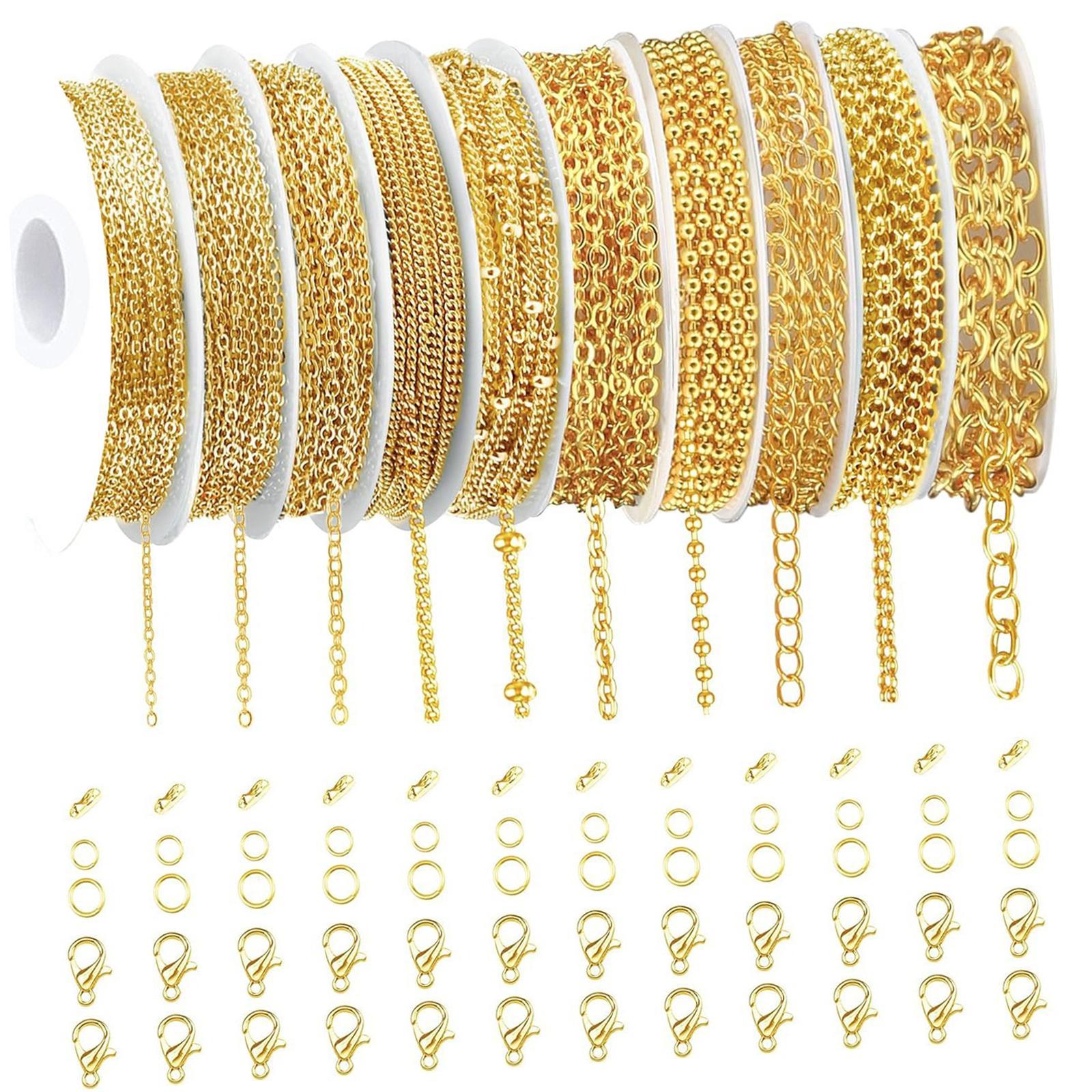 Magideal - Link, Manualidades Con Broches De Langosta, Cadenas De Collar, Suministros De Joyería De Bricolaje De Joyas De Joyas De Joyas, Suministros De Joyería