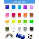 thumbnail image 4 of Recargas de filamento PLA para bolígrafo 3D, 20 colores, 1,75 mm, filamento de impresión premium para impresora 3D y bolígrafo 3D, cada color de 16 pies, total 320 pies, con 2 tapas para los dedos., 4 of 7