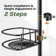 thumbnail image 4 of Organizador de Ducha HAMITOR de 4 Niveles Ajustable 120-307 cm Negro, 4 of 7