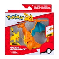 Imexporta - Pokemon Pack Figuras Pikachu + Charizard Pkw3459 Naranja