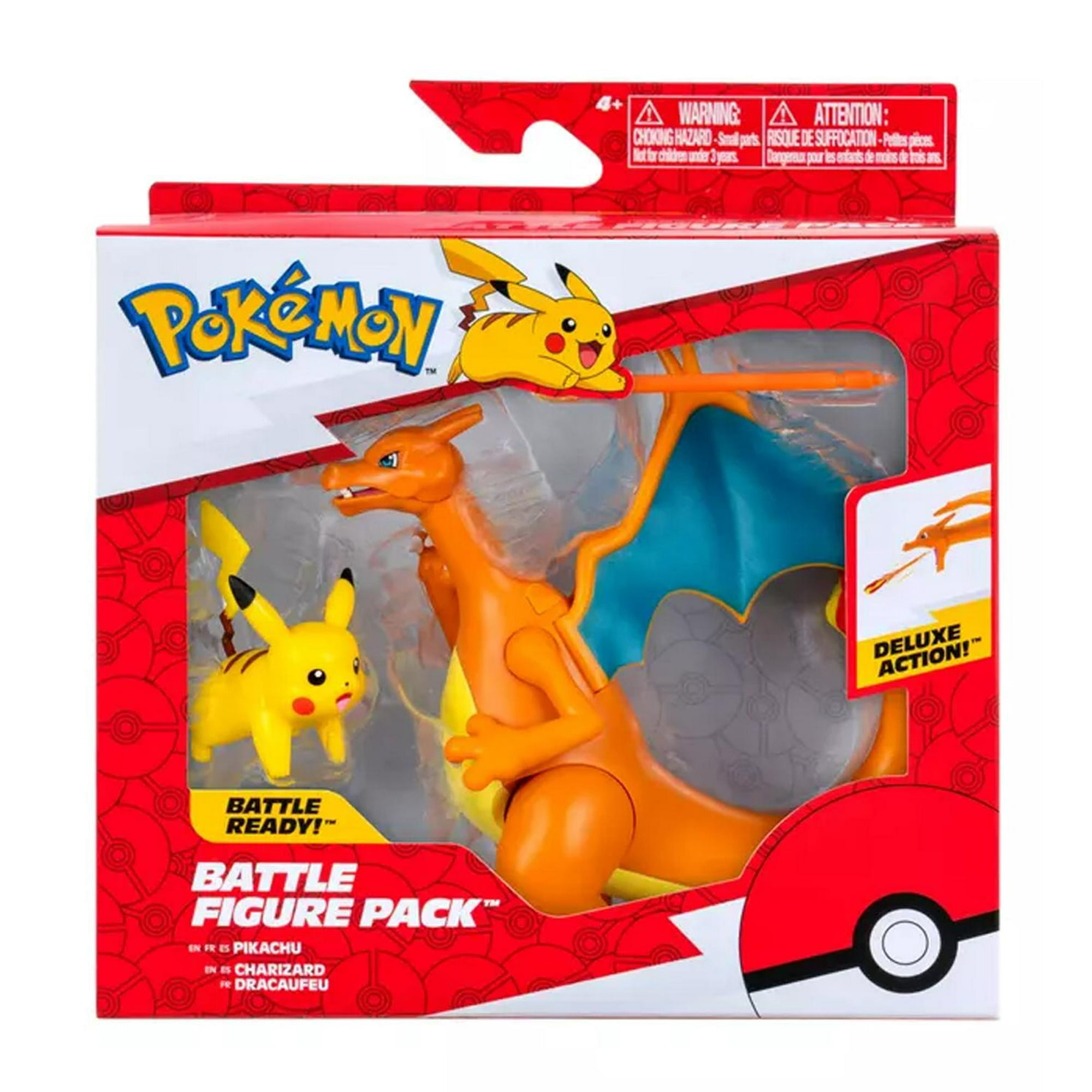Imexporta - Pokemon Pack Figuras Pikachu + Charizard Pkw3459 Naranja