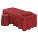 thumbnail image 5 of SPA Mesa De Masaje Juego De Ropa De Cama Falda De Cama Funda De Almohada Funda De Taburete Vino Rojo-S, 5 of 6