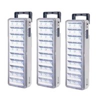 Powerlab - Pack 3 Lámparas De Emergencia Led Con Batería Recargable