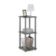 thumbnail image 4 of Mesa auxiliar Furinno Simplistic, juego de 2 unidades, roble francés, gris y gris, 4 of 9