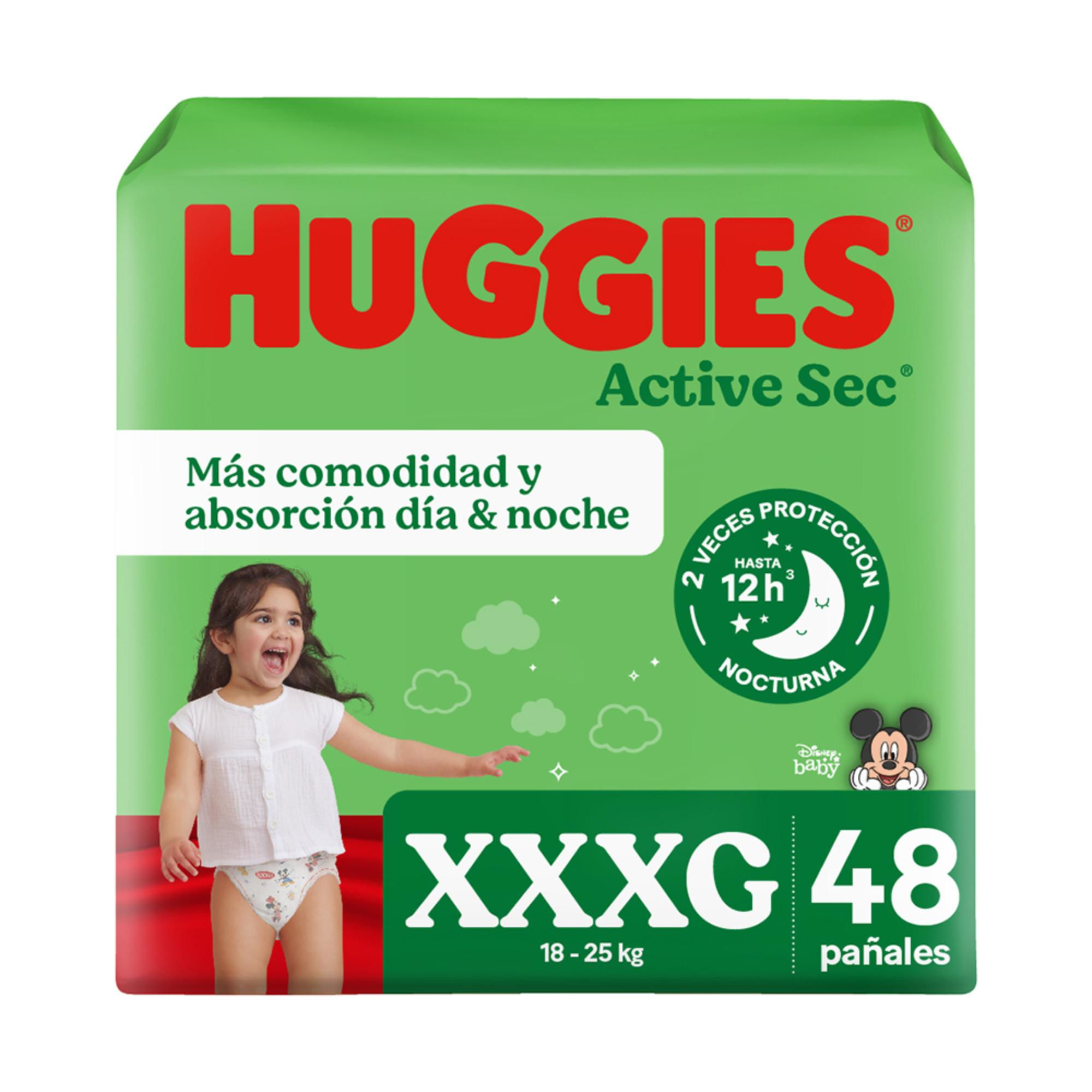 Huggies - Pañales Active Sec Xxxg