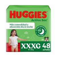 Pañales Active Sec Xxxg 48 Un Huggies