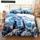 thumbnail image 1 of Antarctica Landscape Duvet Cover Lovely Penguin Bedding Set Iceberg Glacier Quilt Cover Polyester Comforter Cover Bed Sheets, 1 of 5