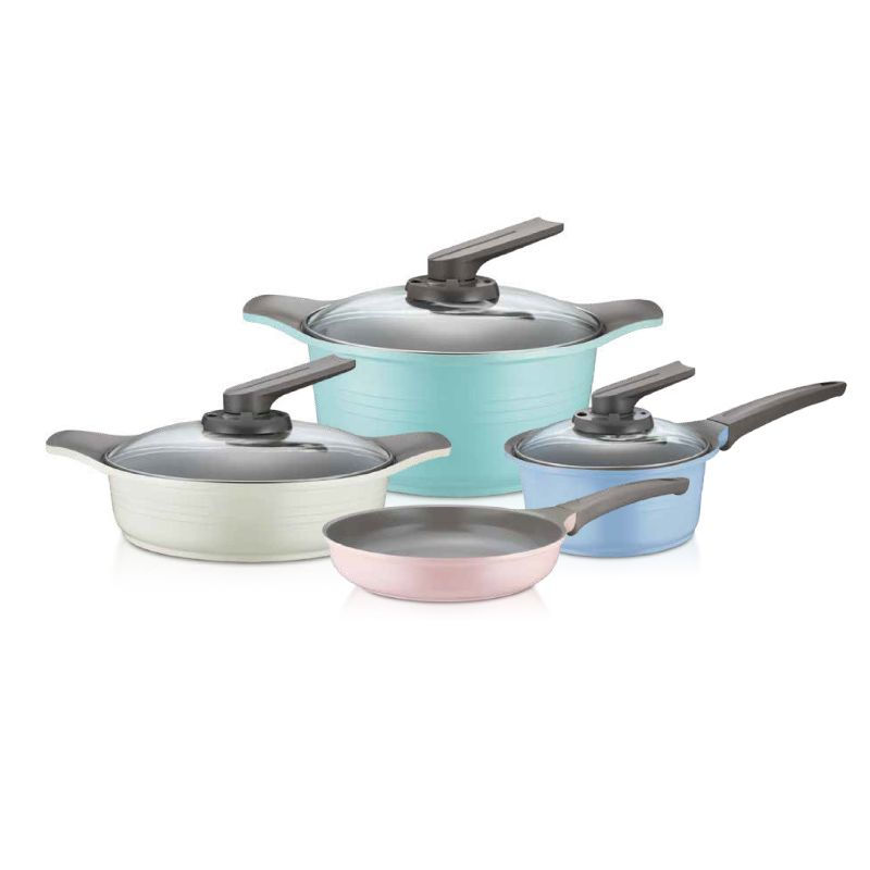 Roichen - Batería De Cocina 7 Piezas Vintage