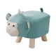 thumbnail image 4 of Reposapiés Otomano Reposapiés De Animales De Madera Para Habitación De Invitados, Entrada, Porche Blue Monkey, 4 of 5