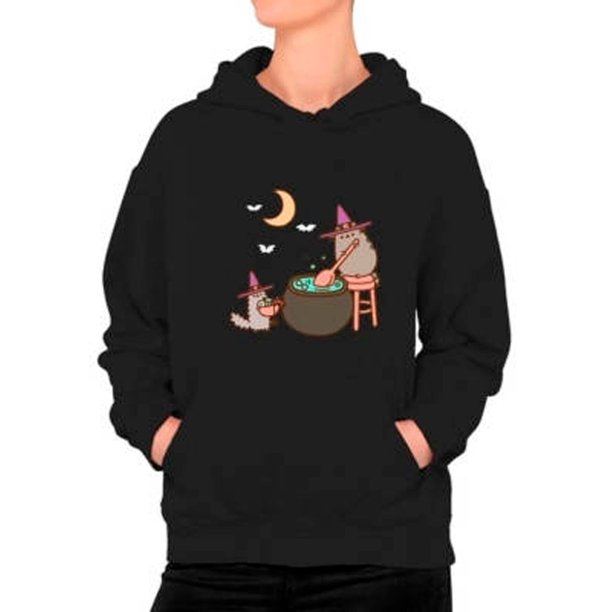 Poleron Diseño Halloween Gato Kawai