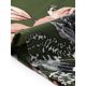 thumbnail image 5 of INSPIRE CHIC Blusas de Trabajo de Satén para Mujeres Florales Vintage con Manga Corta Casual de Negocios XL Verde Militar, 5 of 5