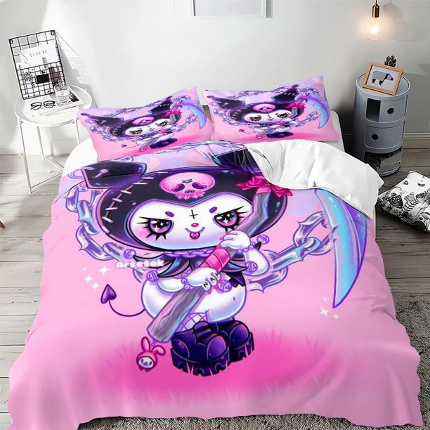 Coulomi Quilt Cover Multi-Size Microfiber Bedding Set 3D Printing Children's Room Special Bedroom Decoration