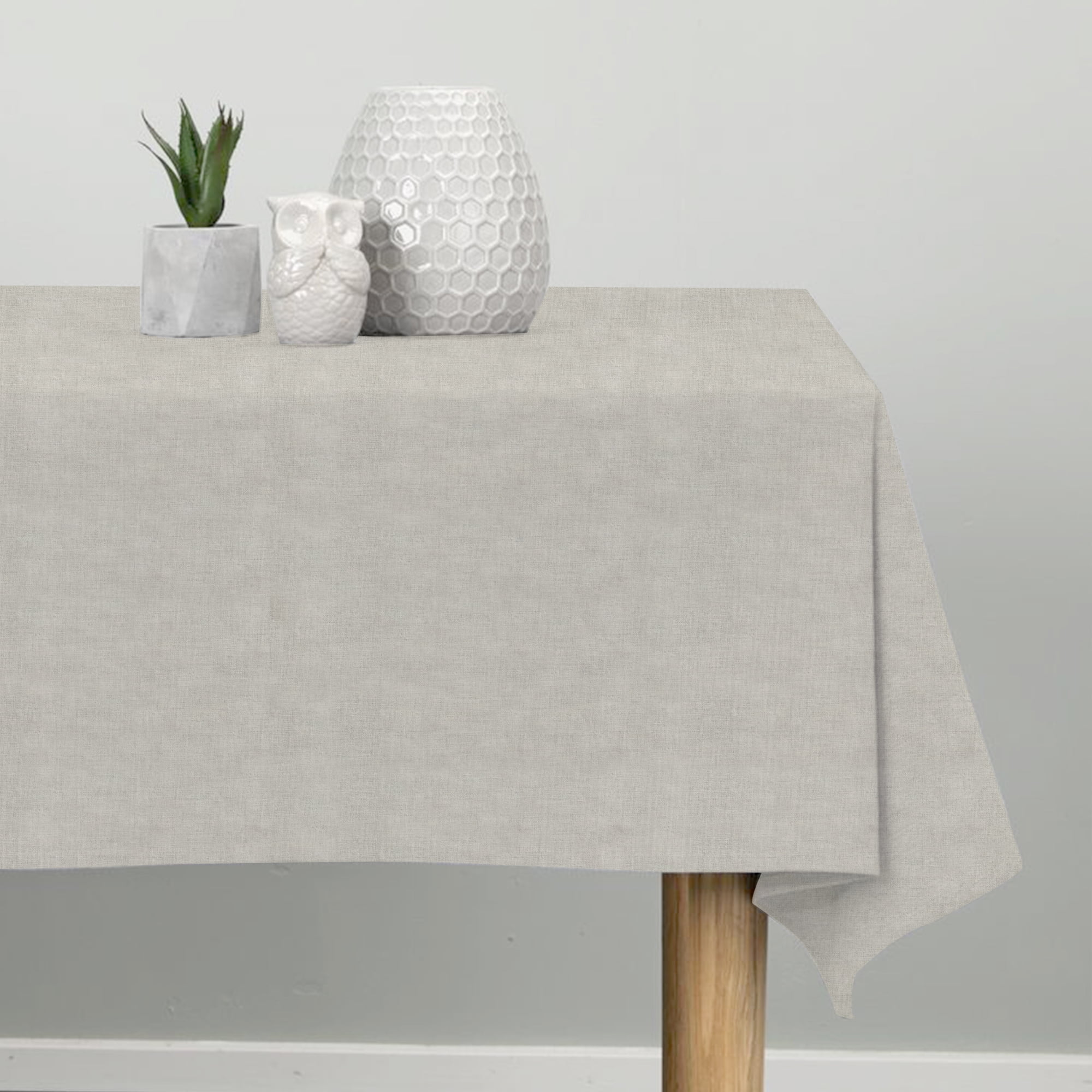 Homewell - Mantel De Algodon 160*160cm Gris Claro