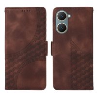 Carcasa Foxdock Vivo Y03 4G De Cuero Pu, Diseño Acolchado Clásico, Protección Contra Caídas Y Rayones