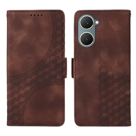 Carcasa Foxdock Vivo Y03 4G De Cuero Pu, Diseño Acolchado Clásico, Protección Contra Caídas Y Rayones