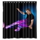 thumbnail image 1 of Cortina de ducha Messi, juego de cortinas de baño con ganchos, tamaño 66 x 72 pulgadas, 1 of 3