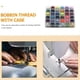 thumbnail image 2 of Caja de bobina transparente de 36 rejillas con bobina de hilo con color fijo, color brillante, color frío, caja de hilo de coser de 36 colores., 2 of 5