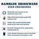 thumbnail image 4 of Botella de agua YETI Rambler 530 ml de acero inoxidable con aislamiento al vacío, 4 of 7