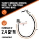 thumbnail image 2 of Bomba de transferencia de combustible DEWAY Fast de 9,1 l/min con manguera de 51 cm y 3 adaptadores, 2 of 9