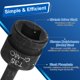 thumbnail image 5 of Uxcell Casquillo de Punta Torx de 1/2" T35 Impacto 6 Puntos Estrella CR-MO Acero con Pasador de Chaveta y Anillo O para Taladros de Potencia Adaptador de Taller de Garaje, 5 of 7