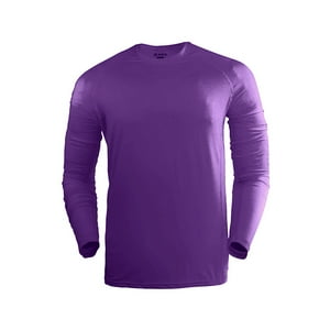 Snix - Polera Fit Infantil Primera Capa Para Futbol Manga Larga Morada Talla 14