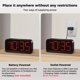 thumbnail image 4 of Reloj despertador digital Acedeck que funciona con pilas y pantalla grande, 4 of 9
