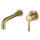 thumbnail image 1 of Grifo de Pared HMEGAO Dorado Cepillado con Manija Única, 1 of 7