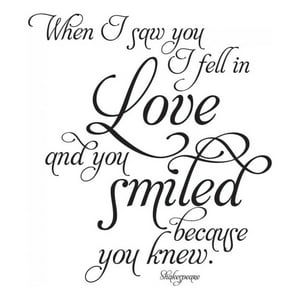 Rienda Libre Graphics - Decomural I Fell In Love Shakespeare Ws-44202