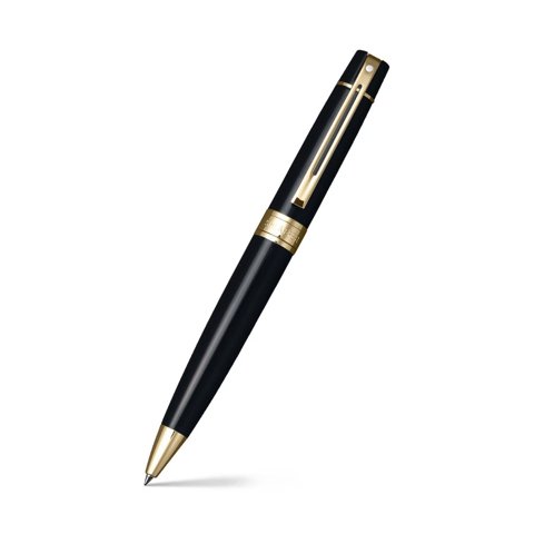 Bolígrafo Sheaffer Serie 300 Punta M T/Negra Negro/Plateado