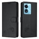 thumbnail image 1 of Funda tipo cartera FOXDOCK para REALME NARZO 50 5G con soporte, ranuras, RFID, diseño de gato, 1 of 5