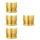 thumbnail image 4 of 4 Elevadores De Muebles Ajustables Antideslizantes De Metal Para Gabinete, Sofá, Dorados, 4 of 5