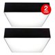 thumbnail image 1 of Pack 2 Plafon Panel Led Cuadr Sob Itd Decorativo 22w 6000k negro, 1 of 8