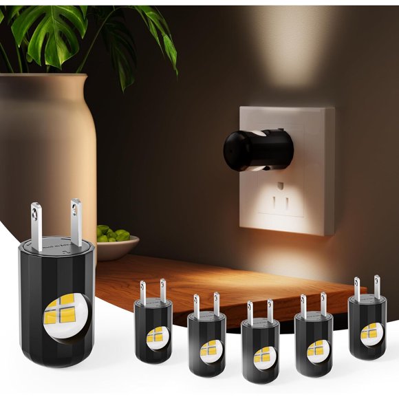 Luz Nocturna TSEXES N33000K 3000K Sensor Crepuscular Pack 6