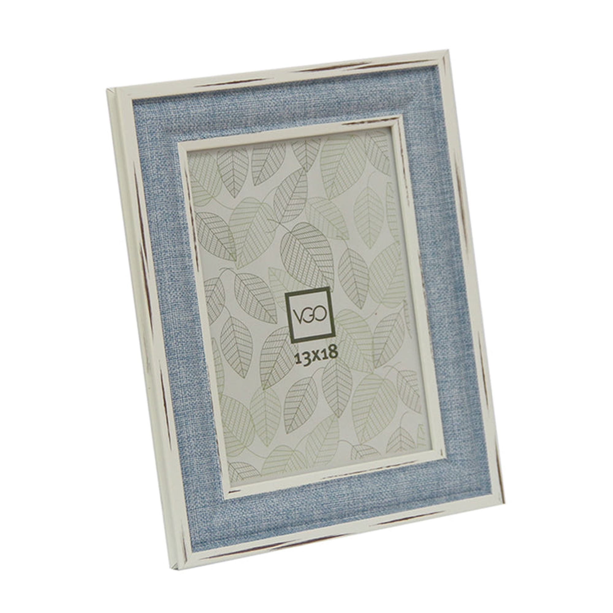 Vgo - Marco Simil Madera Rustico Celeste 13x18 Cm Celeste