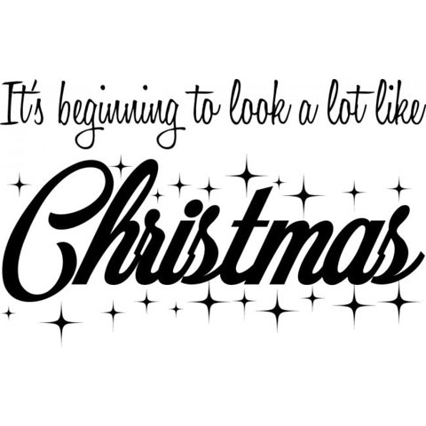 Rienda Libre Graphics - Decomural It'S Beginning To Look A Lot Like Ws-50032