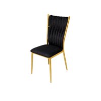 Habita2 Chile - Silla Dorada Para Comedor Arthur - Negro