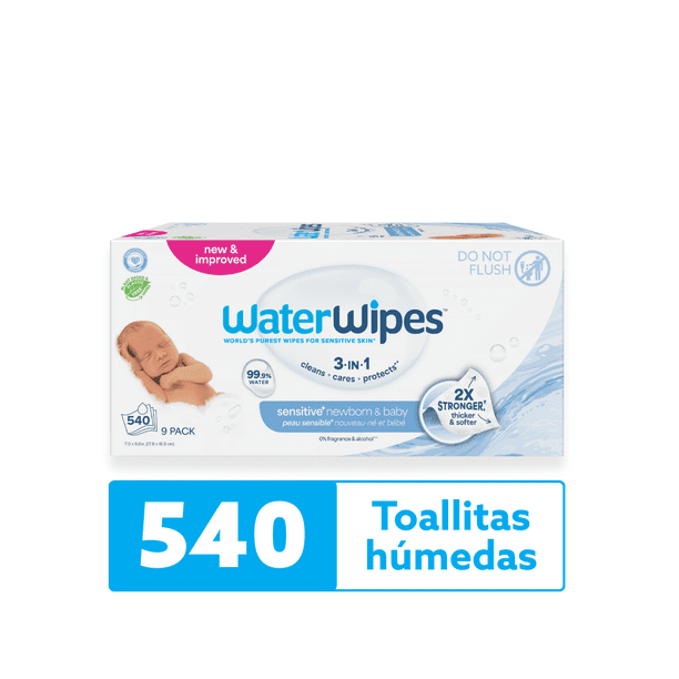 Pack Toallitas húmedas bio WaterWipes x 540 uns