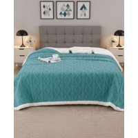 Imac Hogar - Frazada Manta Polar Sherpa Térmica 2 Plaza