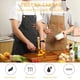 thumbnail image 2 of Delantal de chef Tosewever de lona con parte trasera cruzada y correas ajustables, 2 of 7