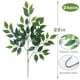 thumbnail image 2 of Tallos artificiales para vegetación Mizii, hojas verdes de seda, 24 unidades, 2 of 7